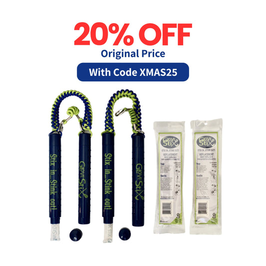 Combo Deal: 2 Sets GloveStix + 2 Sets Refill Bags