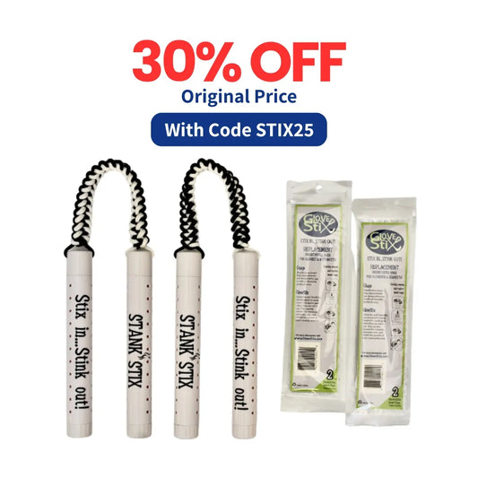 Limited Edition StankStix Combo Deal: 2 Sets of Black and White StankStix + 2 Sets Refill Bags