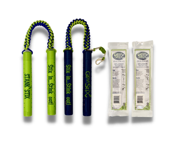 GloveStix and StankStix mixed combo with refill bags