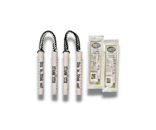 Limited Edition StankStix Combo Deal: 2 Sets of Black and White StankStix + 2 Sets Refill Bags